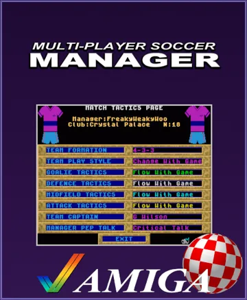 Multi Player Soccer Manager box cover front